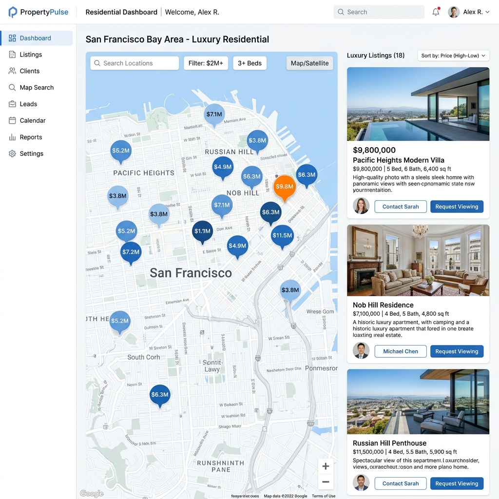 PropertyPulse Mockup
