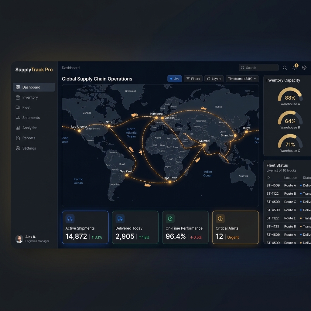 SupplyTrack Pro Mockup